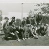 Sports - Football - Boys lined up in crouched position