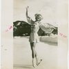 Sports - Ice Skating - Erna Anderson posing on ice skates