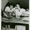 Sports - Miniature Boat Racing - Two girls with model boat