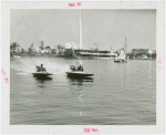 Sports - Motorboat Racing - Two men in motorboats on Fountain Lake