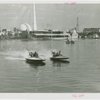 Sports - Motorboat Racing - Two men in motorboats on Fountain Lake