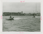 Sports - Motorboat Racing - Two men in motorboats on Fountain Lake