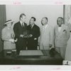 Sports - Rowing - Joe Burk, Grover Whalen and others with Diamond Sculls trophy