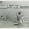 Sports - Waterskiing - Man and woman preparing to water-ski