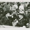 Sports - Whalen, Grover - In audience talking to other men