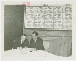 Standard Brands - Grover Whalen signing contract with S.R. Snapp