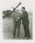 Standard Brands - Grover Whalen and other man at groundbreaking
