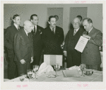 Standard Brands - Grover Whalen, Henry Kaltenbach with others at luncheon