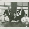 Sweden Participation - Grover Whalen signing contract with officials