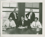 Sweden Participation - Grover Whalen signing contract with officials