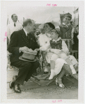 Sweden Participation - Gustav Möller speaking to Countess Folke Bernadotte