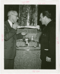 Swift Co. Participation - Charles Switt and Grover Whalen discussing hotdogs