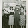 Switzerland Participation - Hannes Schneider with two women in costumes