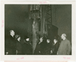 Temple of Religion - Charles Partridge, Grover Whalen, Mrs. Sydney Borg and others at first pile driving