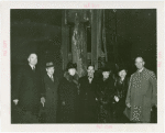 Temple of Religion - Charles Partridge, Grover Whalen, Mrs. Sydney Borg and others at first pile driving