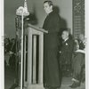 Temple of Religion - Events - Rev. Fulton Sheen giving speech at dedication