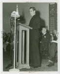 Temple of Religion - Events - Rev. Fulton Sheen giving speech at dedication