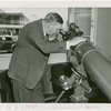 Tennessee Participation - Alvin York looking into Telescope at Time & Space Building