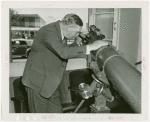 Tennessee Participation - Alvin York looking into Telescope at Time & Space Building