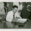 Tennessee Participation - Cooper, Prentice (Governor) - Signing guestbook