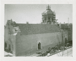 Texas Participation - Building - Under construction with scaffolding on bell tower