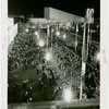 Textiles - Building - Aerial view of crowd at night