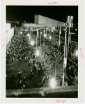 Textiles - Building - Aerial view of crowd at night