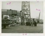 Theme Center - Trylon and Perisphere - Ceremonies - Grover Whalen giving speech at driving of first rivet of Perisphere