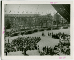 Theme Center - Trylon and Perisphere - Ceremonies - Crowd at ceremony under Perisphere