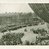 Theme Center - Trylon and Perisphere - Ceremonies - Crowd at ceremony under Perisphere