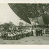 Theme Center - Trylon and Perisphere - Ceremonies - Crowd at ceremony under Perisphere