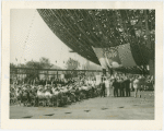 Theme Center - Trylon and Perisphere - Ceremonies - Crowd at ceremony under Perisphere