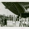 Theme Center - Trylon and Perisphere - Ceremonies - Stage at ceremonies under Perisphere