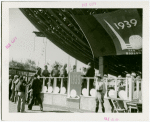 Theme Center - Trylon and Perisphere - Ceremonies - Stage at ceremonies under Perisphere