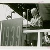 Theme Center - Trylon and Perisphere - Ceremonies - L.A. Paddock giving speech