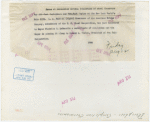Theme Center - Trylon and Perisphere - Ceremonies - Grover Whalen, Fiorello LaGuardia and L.A. Paddock with Certificate of Completion