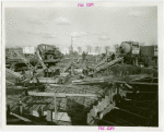Theme Center - Trylon and Perisphere - Construction - Workers pouring concrete for foundation