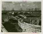 Theme Center - Trylon and Perisphere - Construction - Workers pouring concrete for foundation