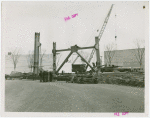 Theme Center - Trylon and Perisphere - Construction - Workers laying steel beams