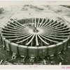 Theme Center - Trylon and Perisphere - Construction - Drum girder of Perisphere