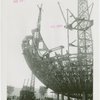 Theme Center - Trylon and Perisphere - Construction - Framework of Trylon and Perisphere
