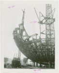 Theme Center - Trylon and Perisphere - Construction - Framework of Trylon and Perisphere