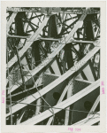 Theme Center - Trylon and Perisphere - Construction - Close-up of Perisphere framework