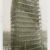 Theme Center - Trylon and Perisphere - Construction - Close-up of scaffolding on Trylon