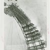 Theme Center - Trylon and Perisphere - Construction - Scaffolding in interior of Perisphere