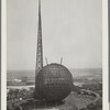 Theme Center - Trylon and Perisphere - Construction - Framework of Trylon and Perisphere