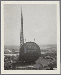 Theme Center - Trylon and Perisphere - Construction - Framework of Trylon and Perisphere
