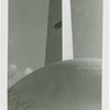 Theme Center - Trylon and Perisphere - Construction - Wind damage to Trylon
