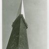 Theme Center - Trylon and Perisphere - Construction - Trylon with scaffolding