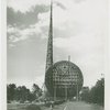 Theme Center - Trylon and Perisphere - Construction - Trylon and Perisphere frame